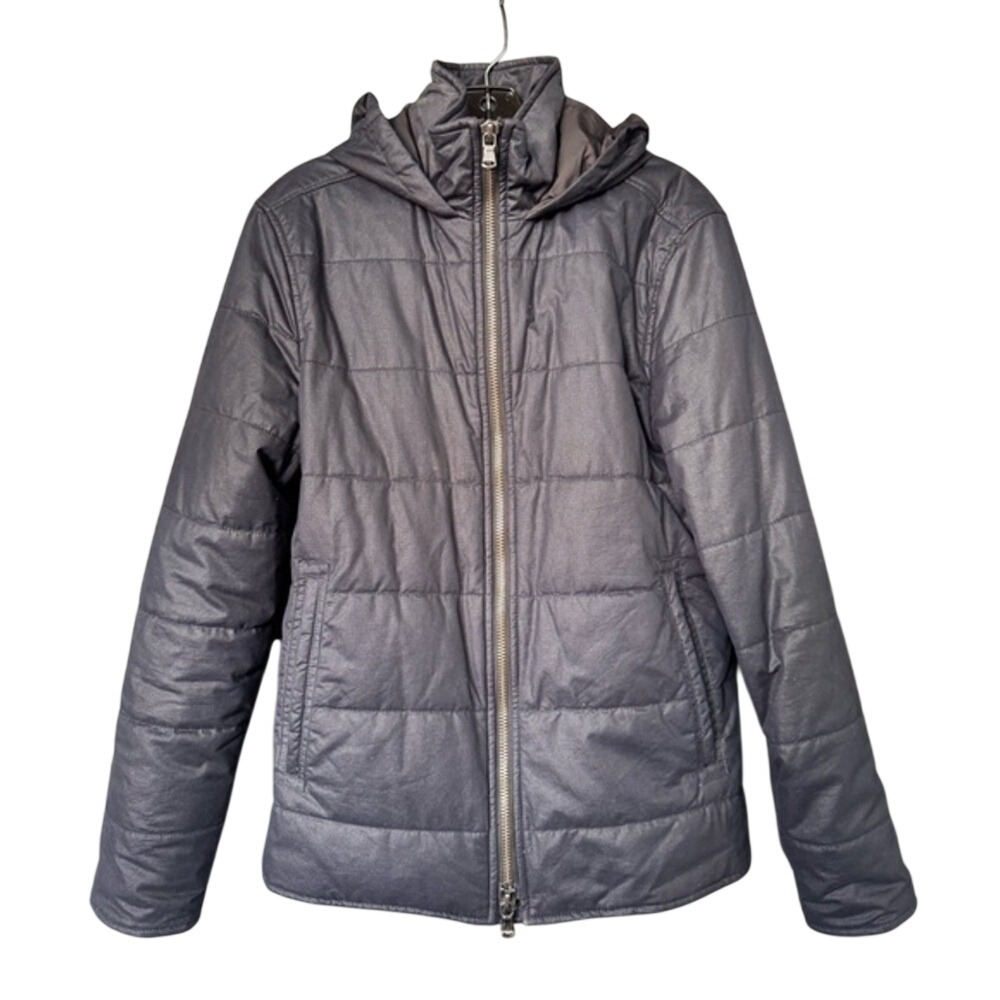 John Varvatos Star Usa Mens Puffer Jacket Size Small In Navy Blue